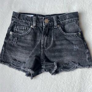 Zara Charcoal Jean Shorts